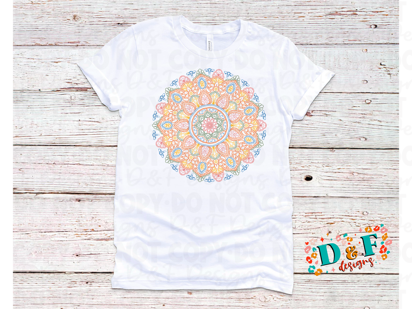 Subtle FDT mandala Full Color Design Shirt