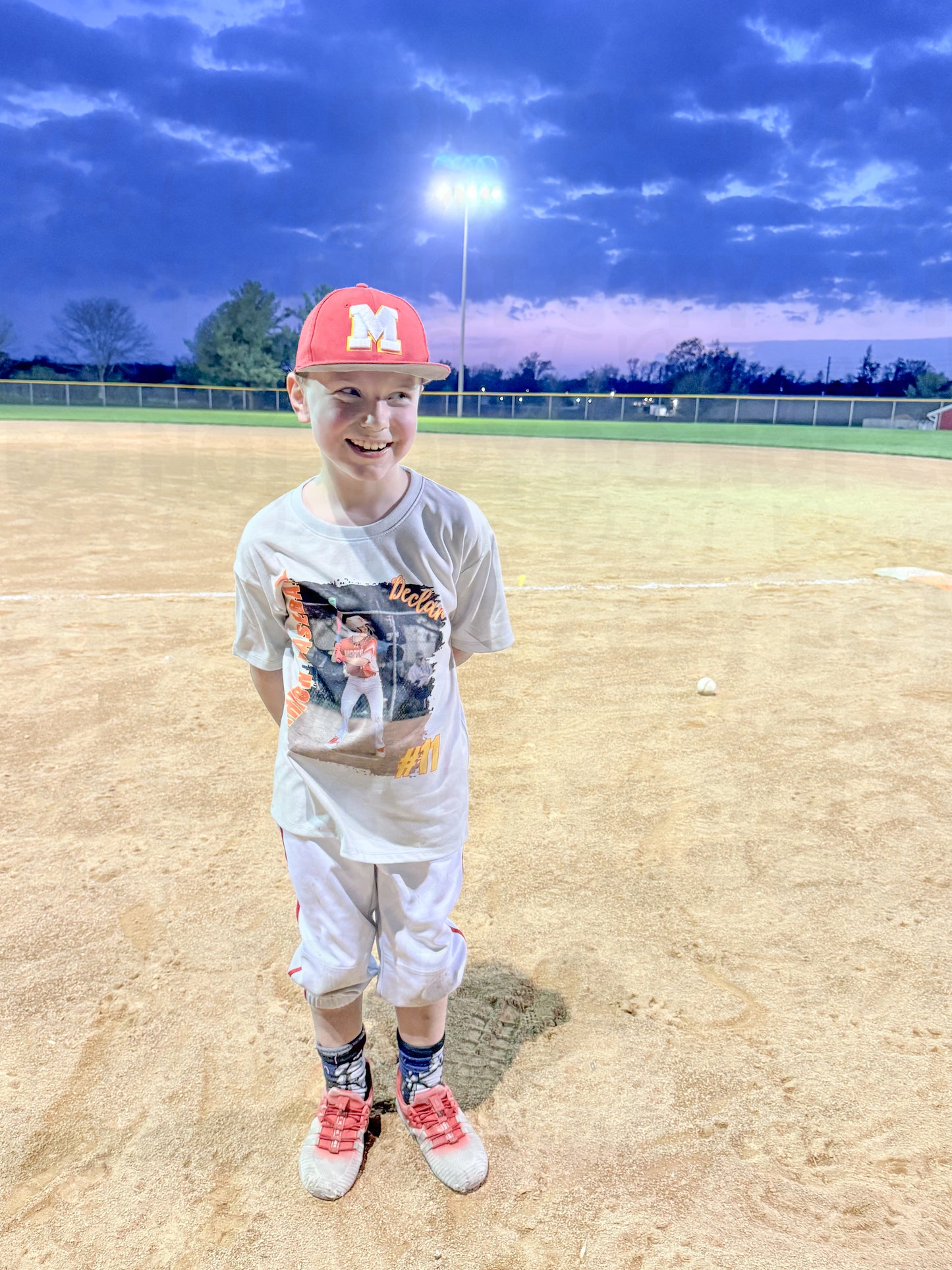 Custom Baseball Tee Toddler/Youth w/ Photo