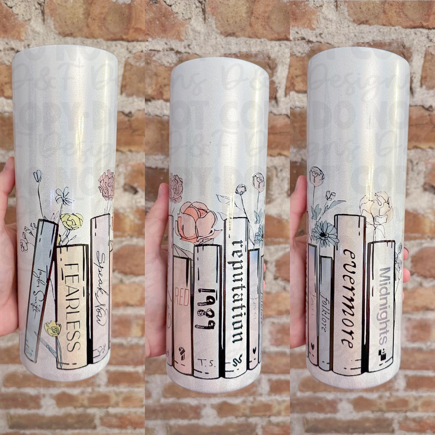 T. Swift Book Albums Sublimation Tumbler