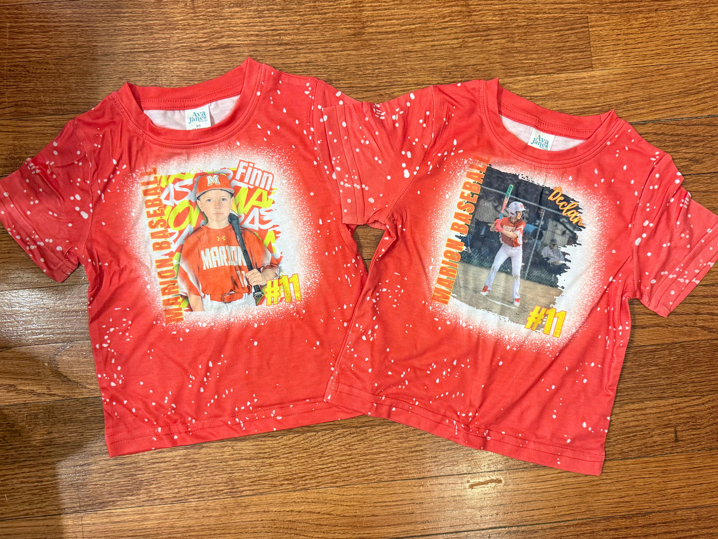 Custom Baseball Tee Toddler/Youth w/ Photo