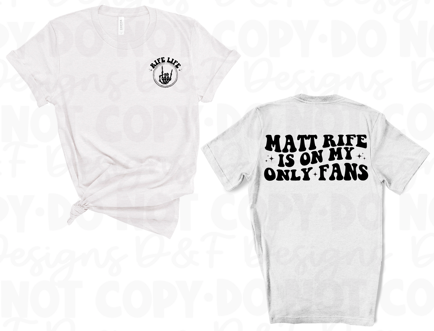 Rife Life Skeleton Hand Pocket Tee