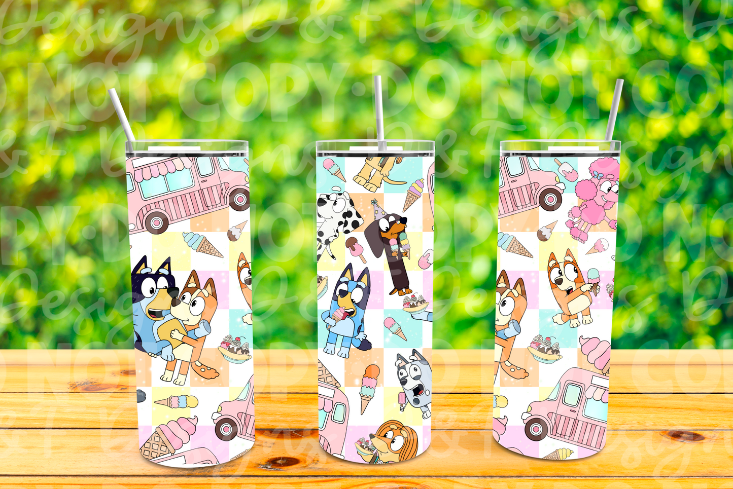 Ice Cream Heeler Sublimation Tumbler