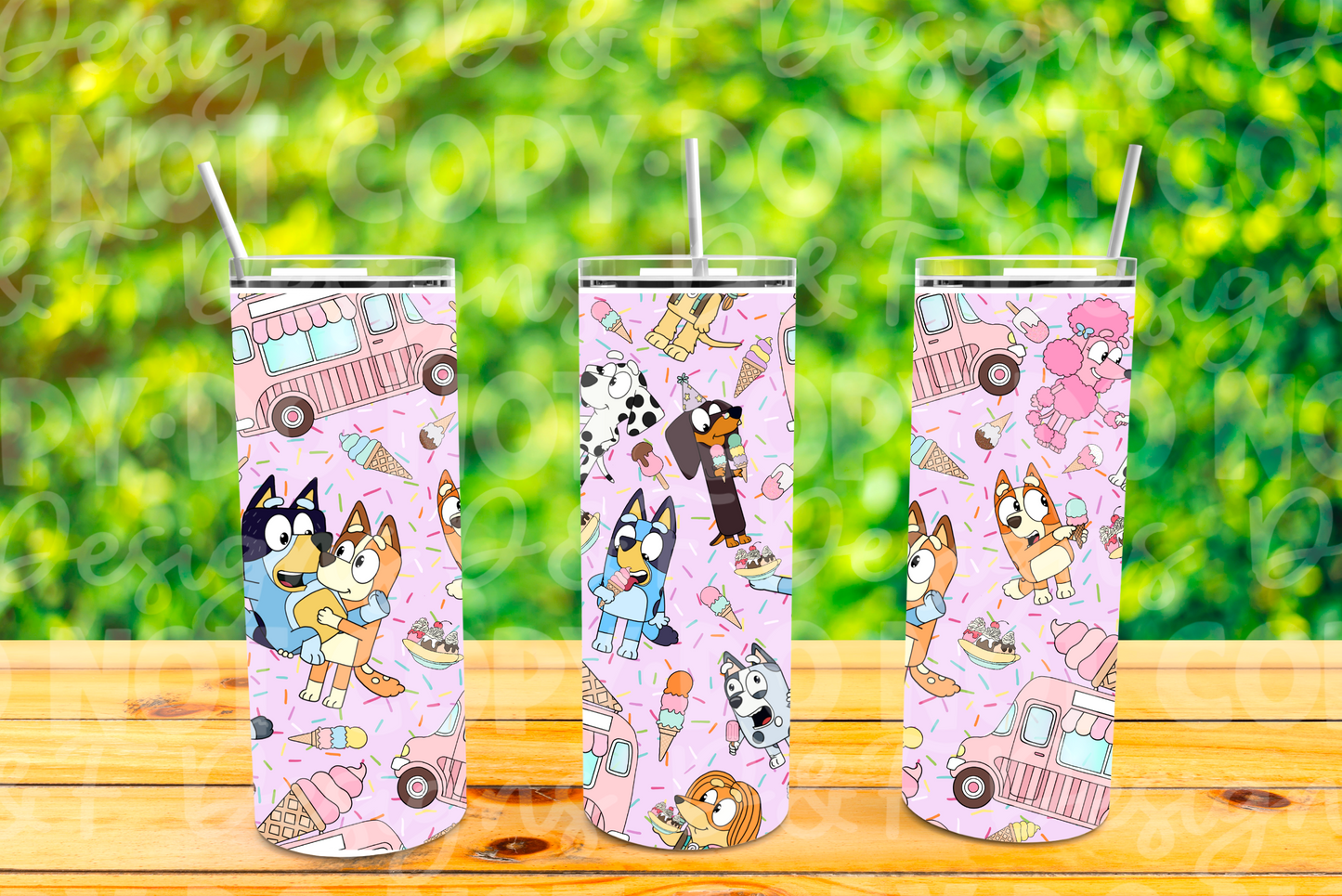 Ice Cream Heeler Sublimation Tumbler