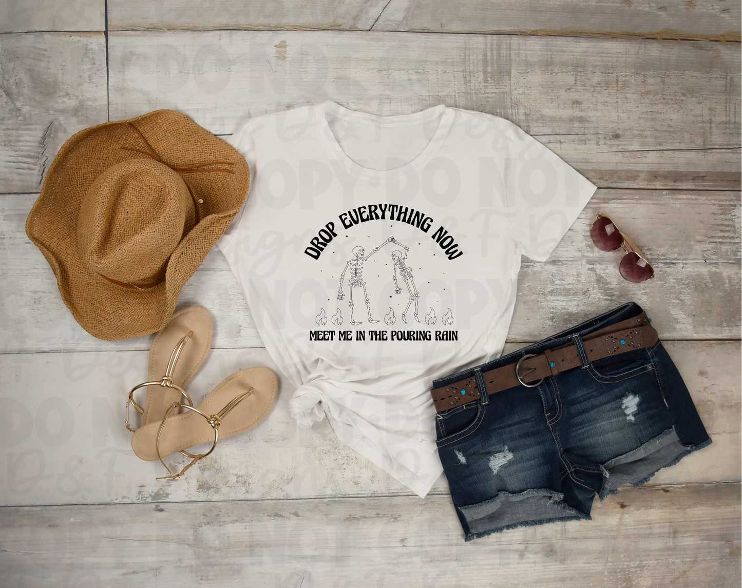 Drop Everything Now Skeletons Shirt