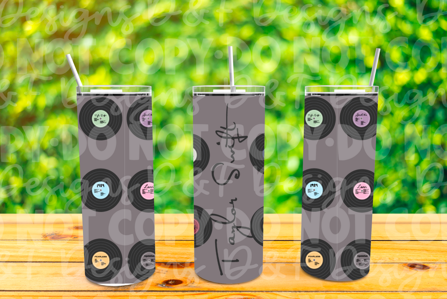 T. Swift Record Sublimation Tumbler