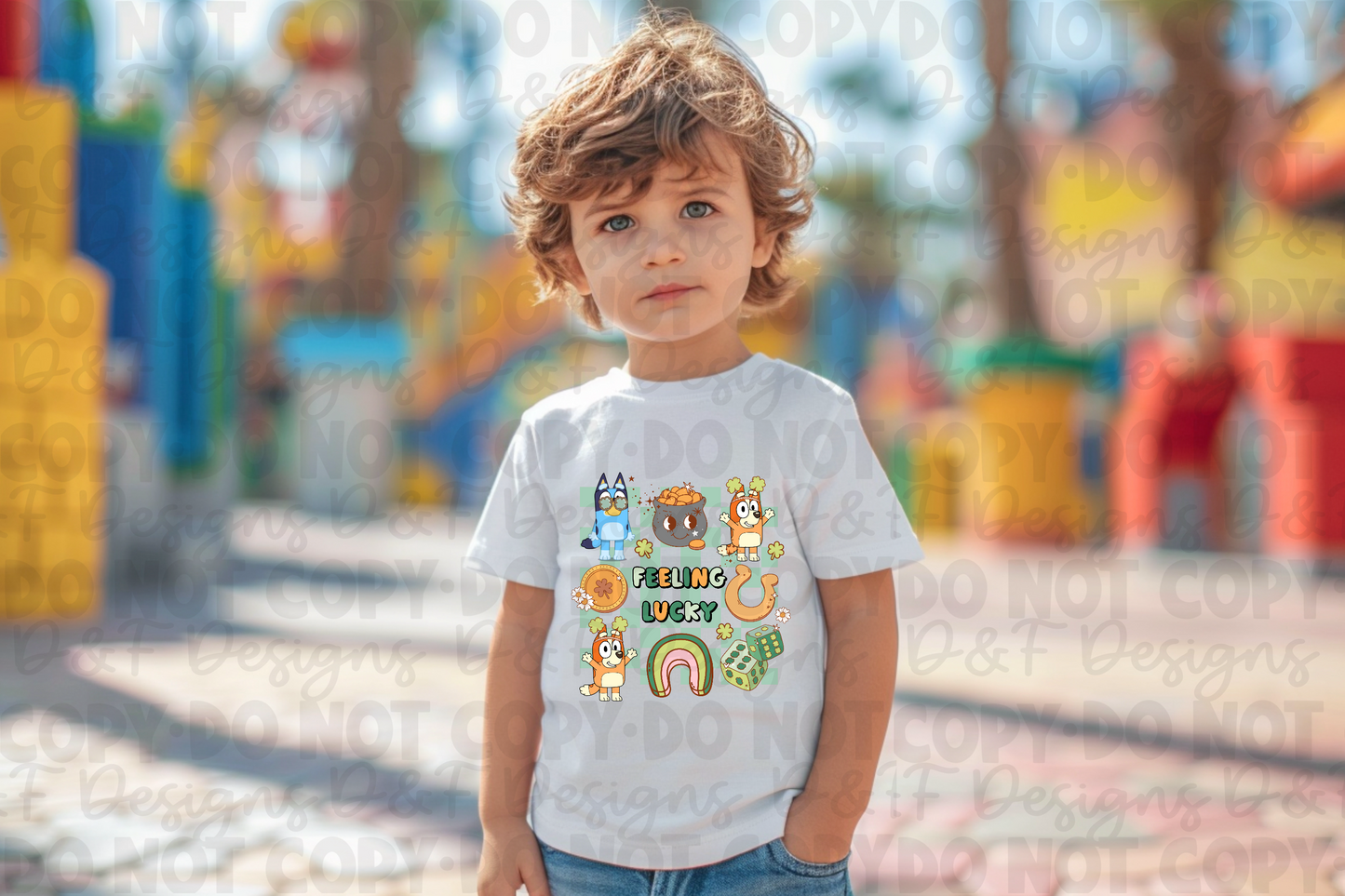 Feeling Lucky Bluey Shirt