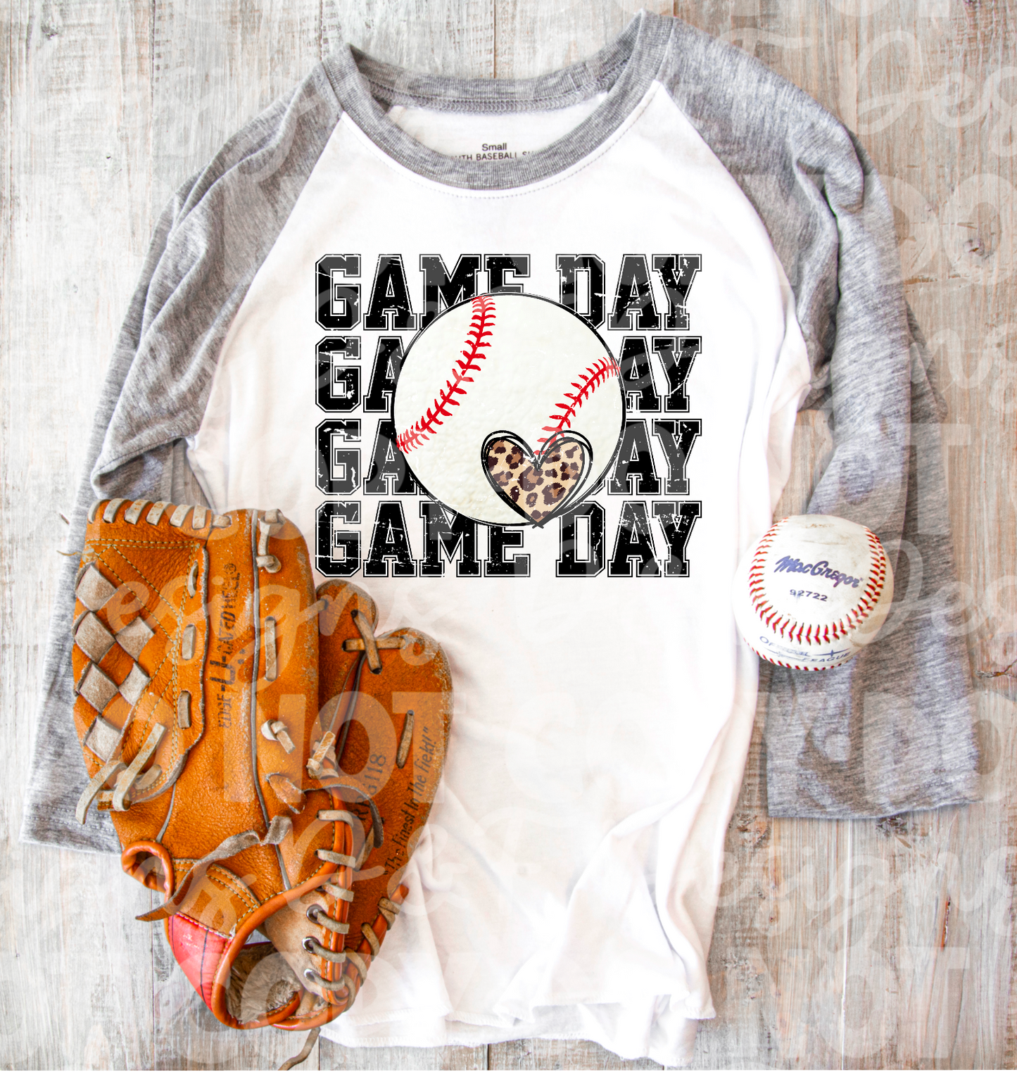 Game Day with Leopard Heart Shirt