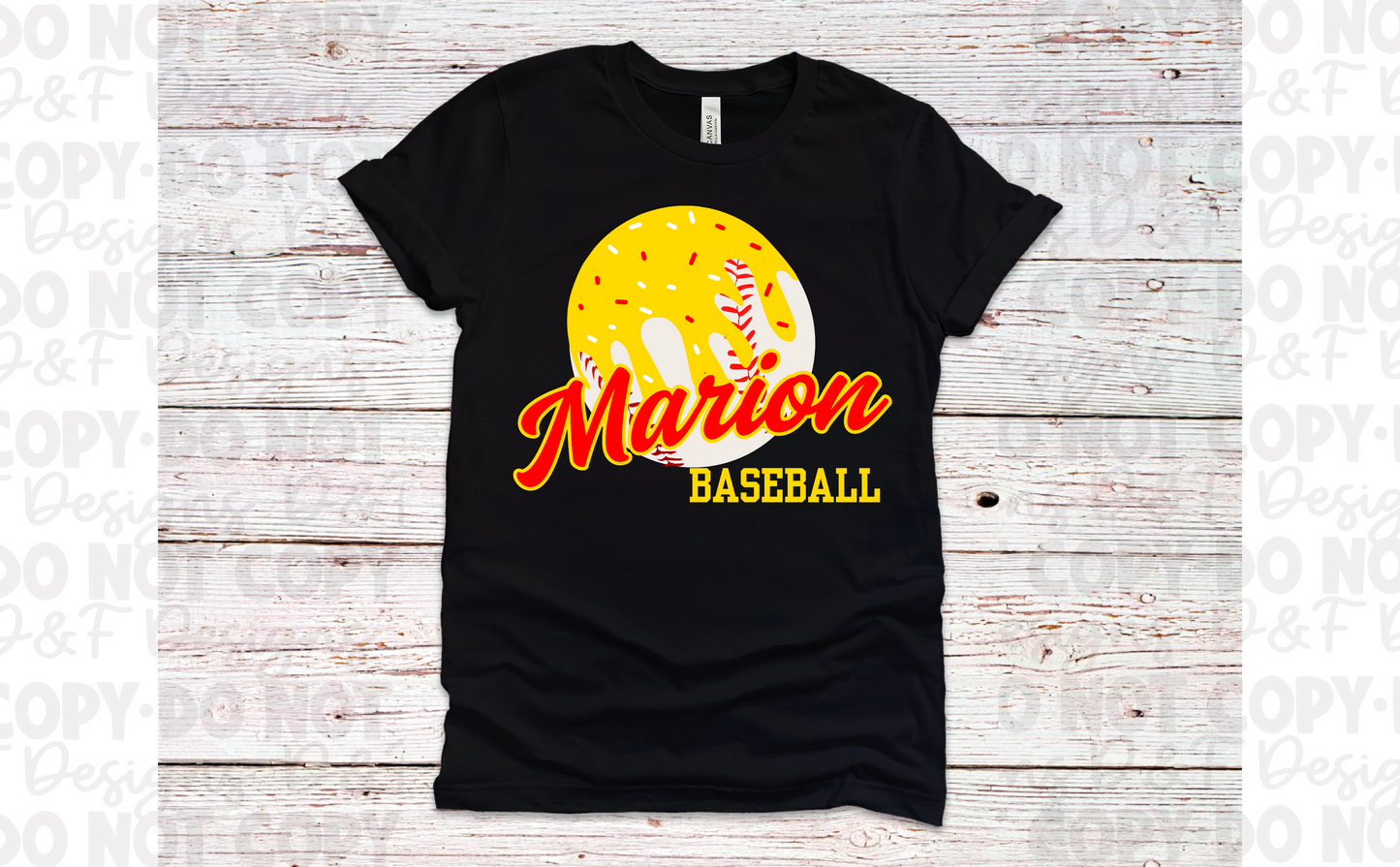 Baseball Ball Drip Shirt