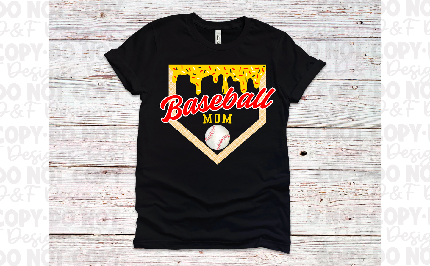 Baseball Mom Drip Shirt