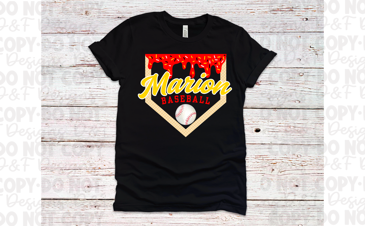 Baseball Team Drip Shirt