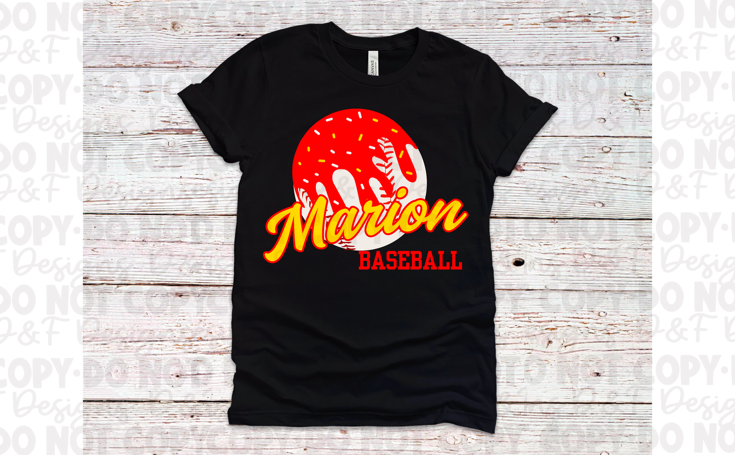 Baseball Ball Drip Shirt