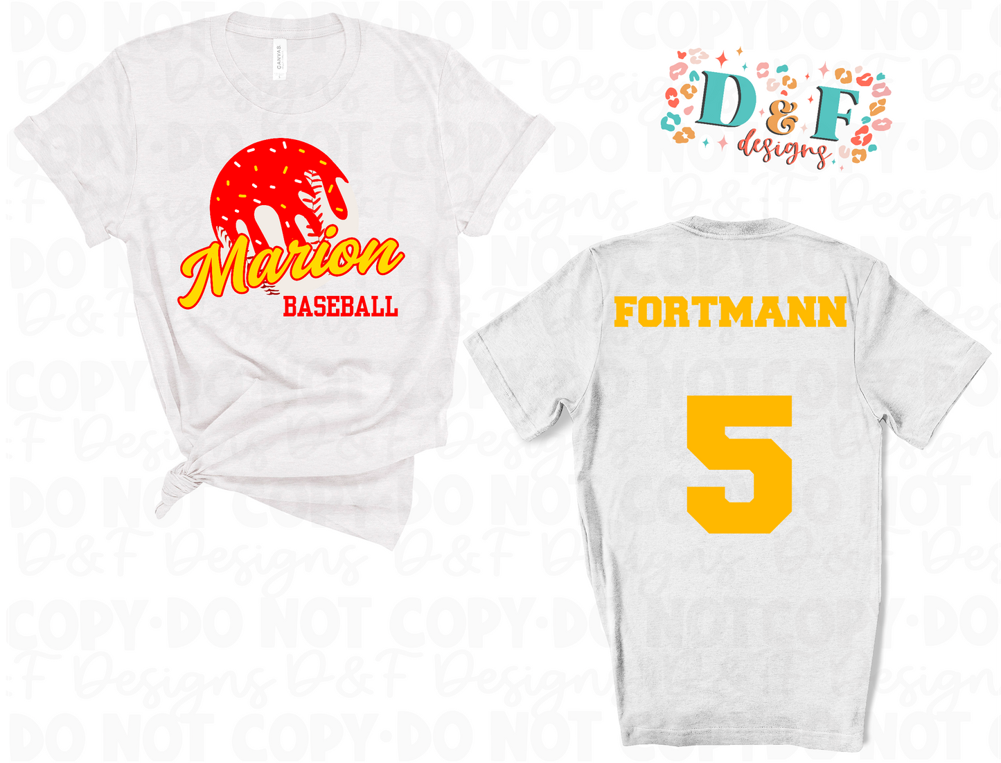 Baseball Ball Drip Shirt