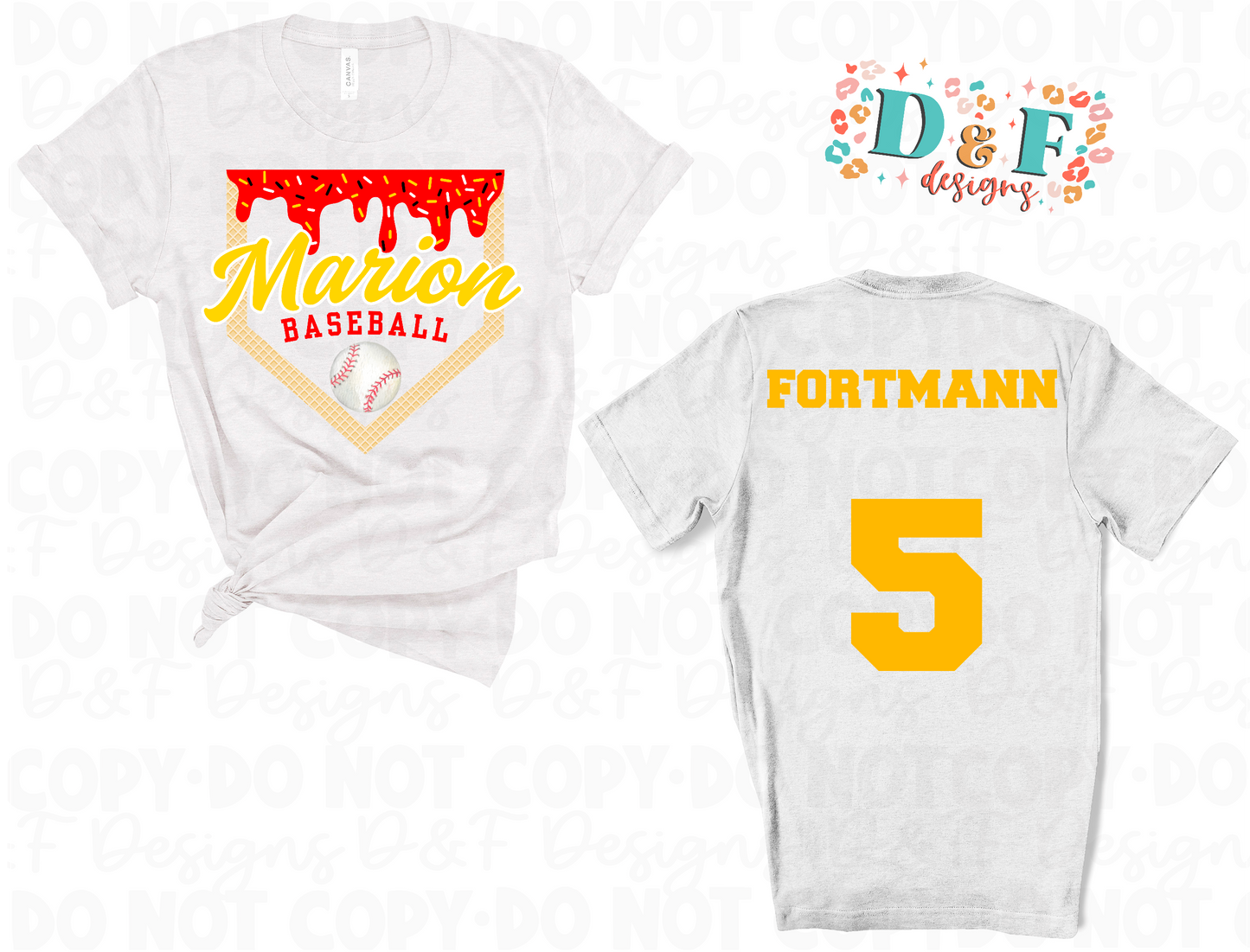 Baseball Team Drip Shirt