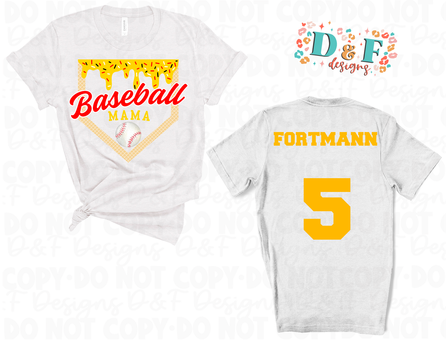 Baseball Mama Drip Shirt