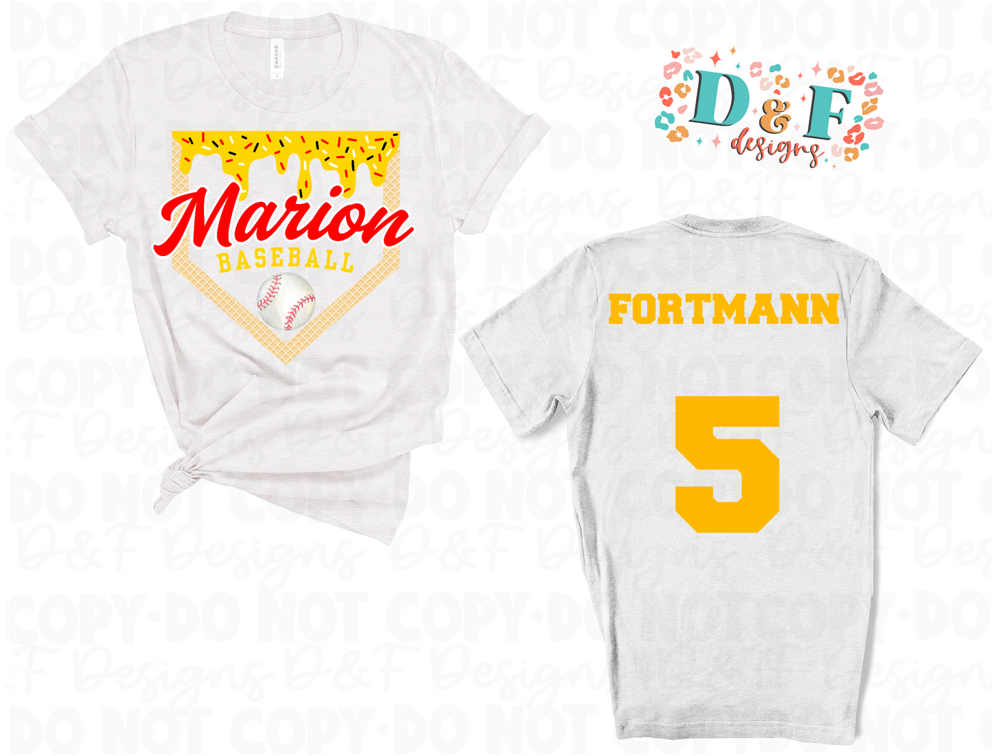 Baseball Team Drip Shirt