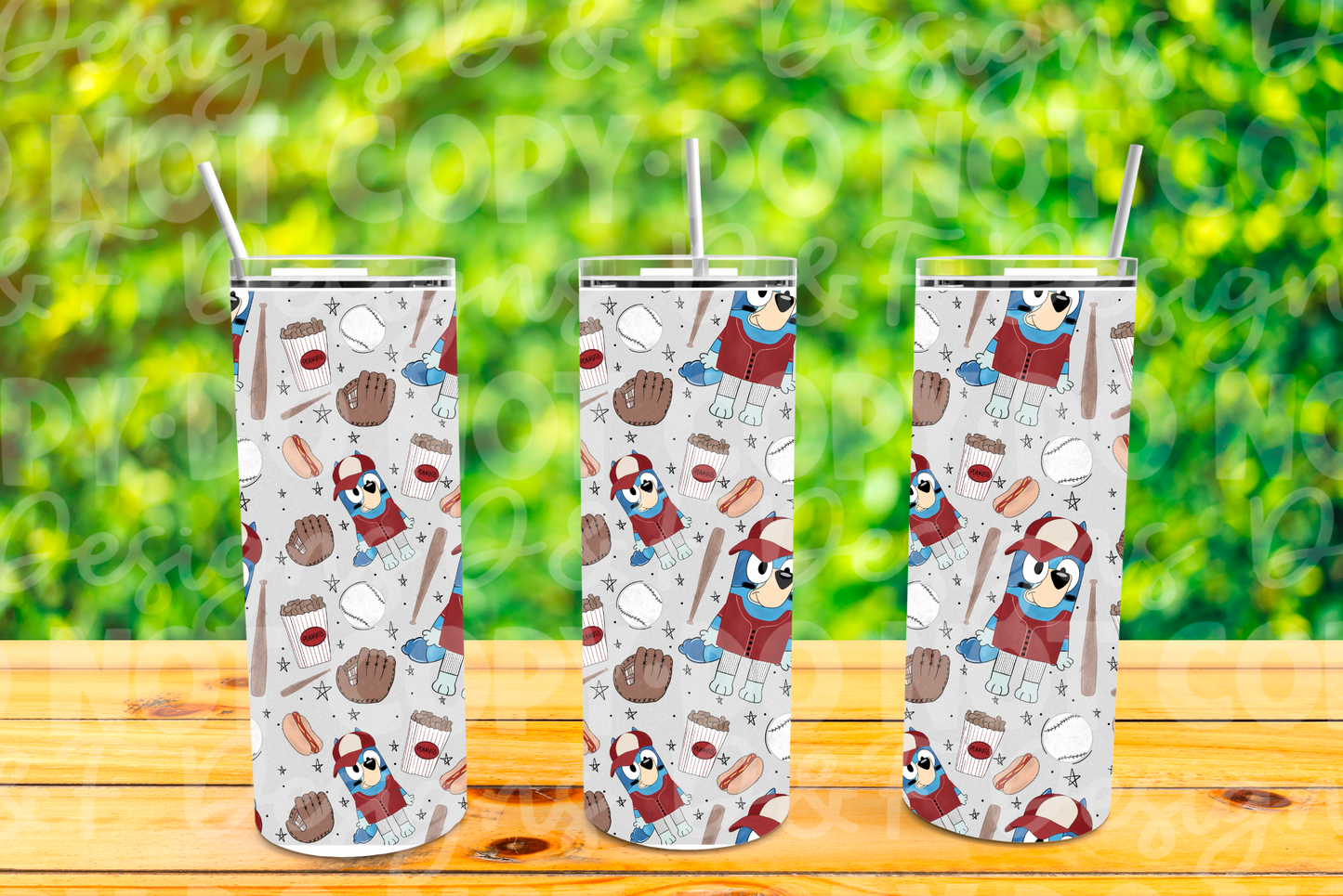Heeler Baseball Sublimation Tumbler