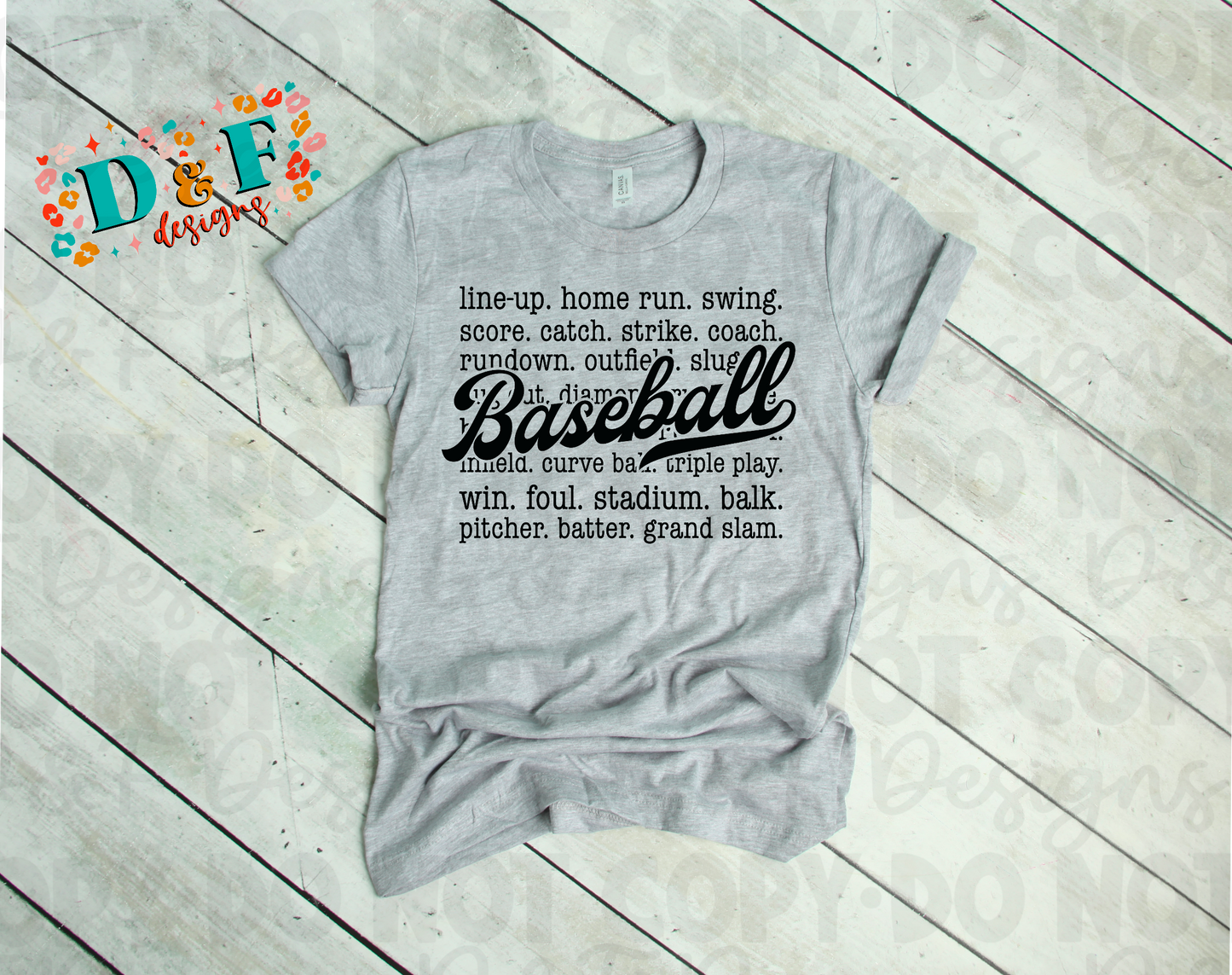 Baseball (black writing) Shirt