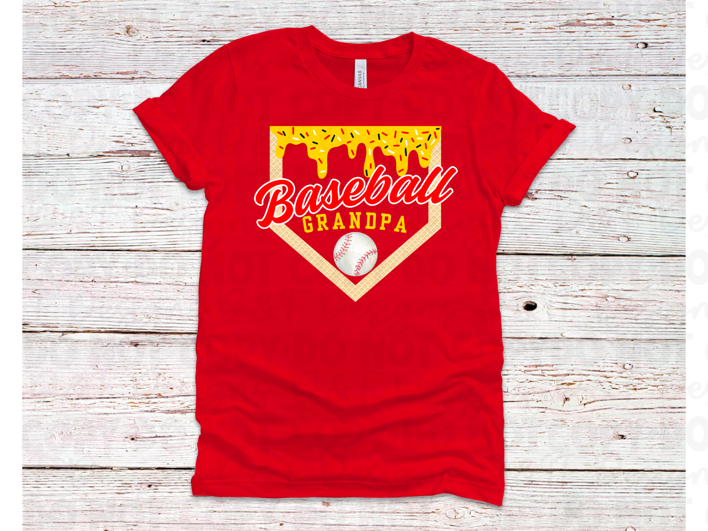 Baseball Grandpa Drip Shirt