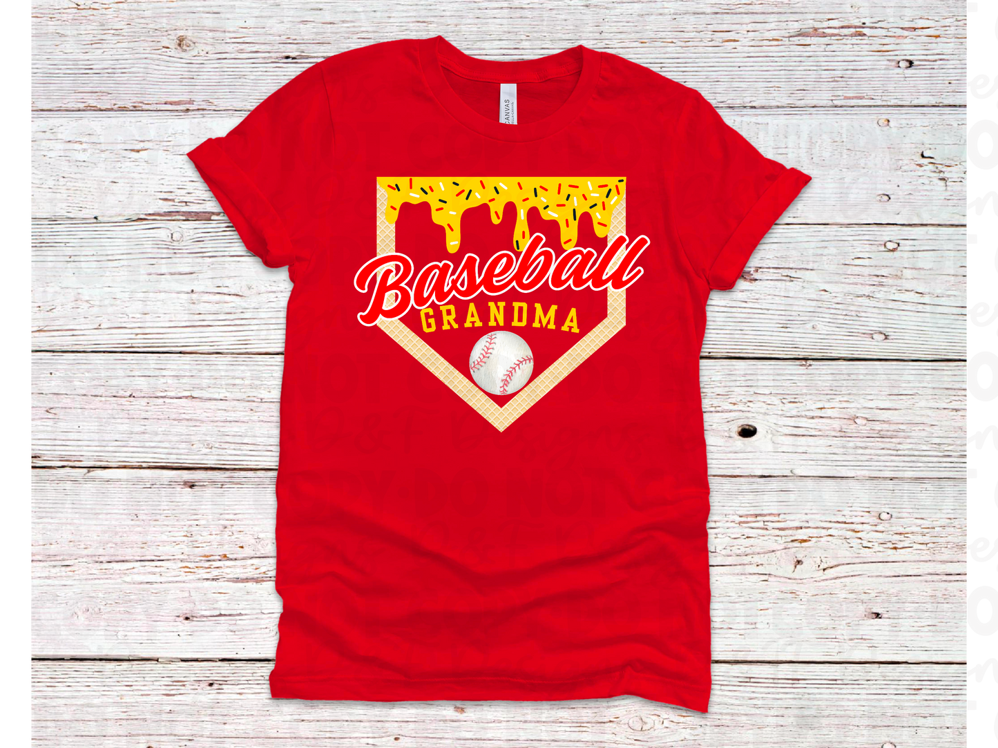 Baseball Grandma Drip Shirt