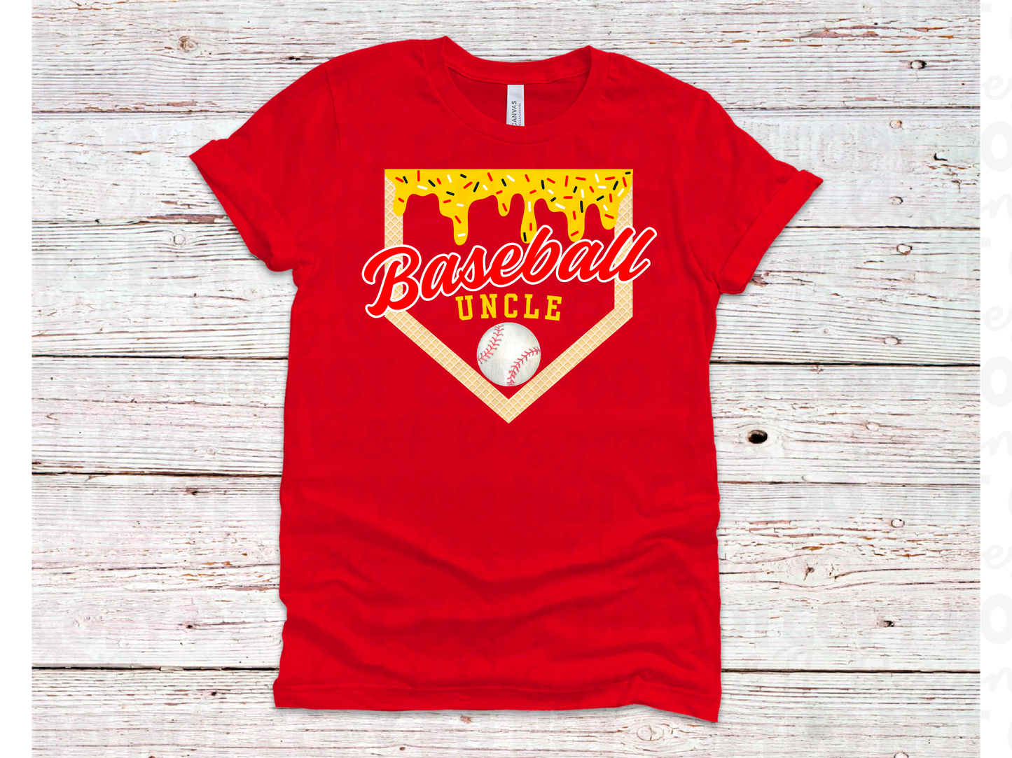 Baseball Uncle Drip Shirt