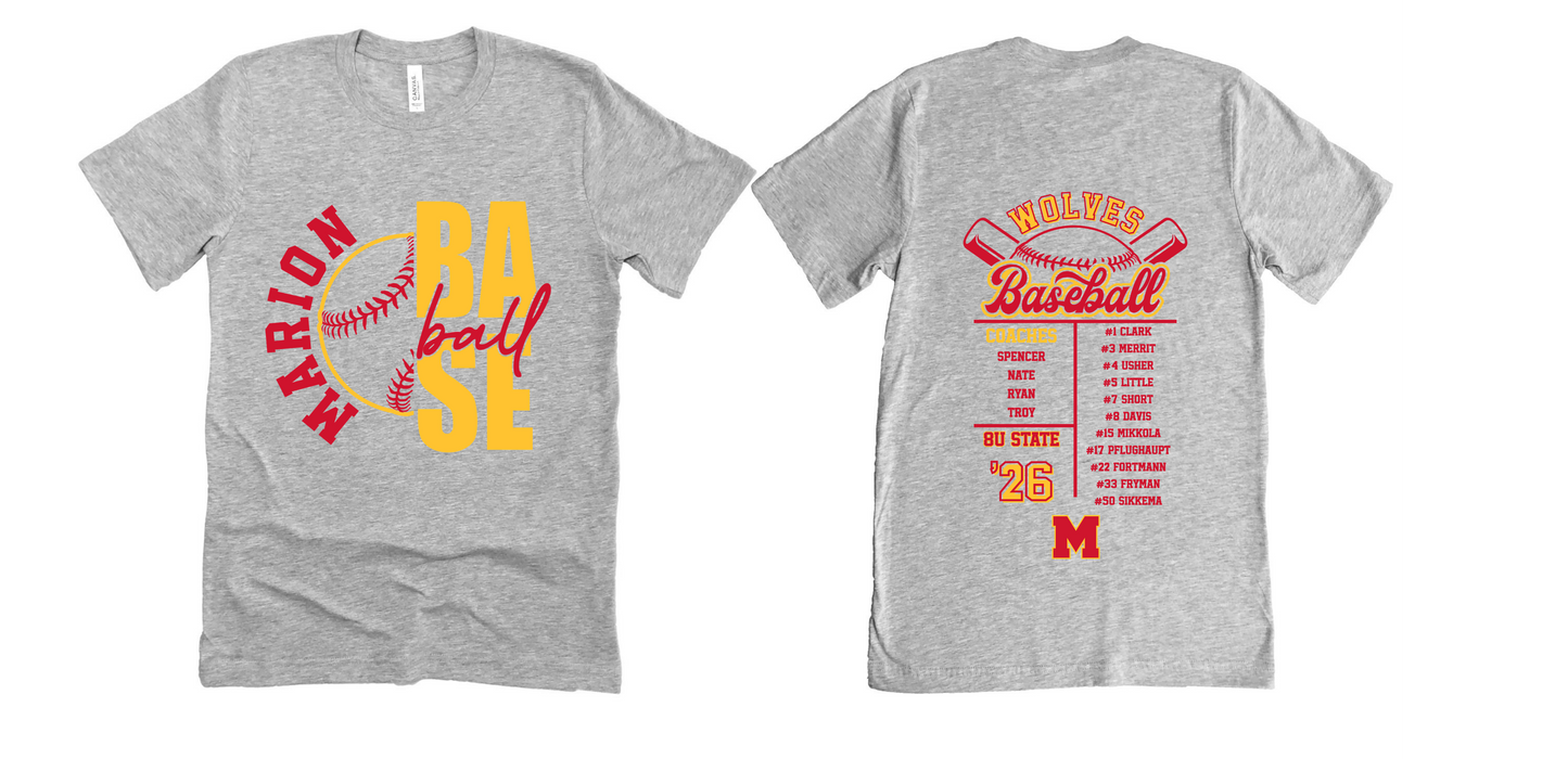 Marion 8U State Shirt