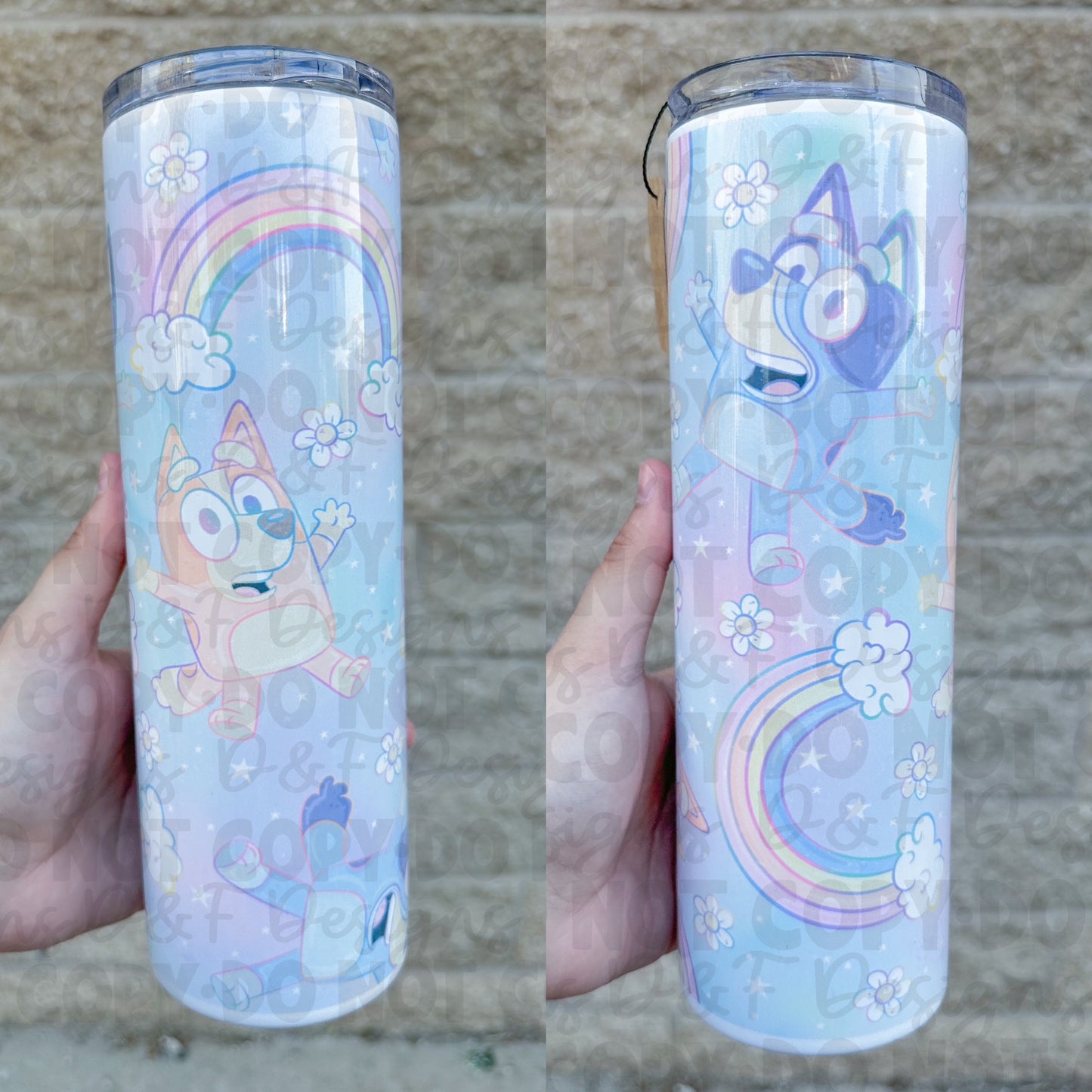 Pastel Rainbow Sublimation Tumbler