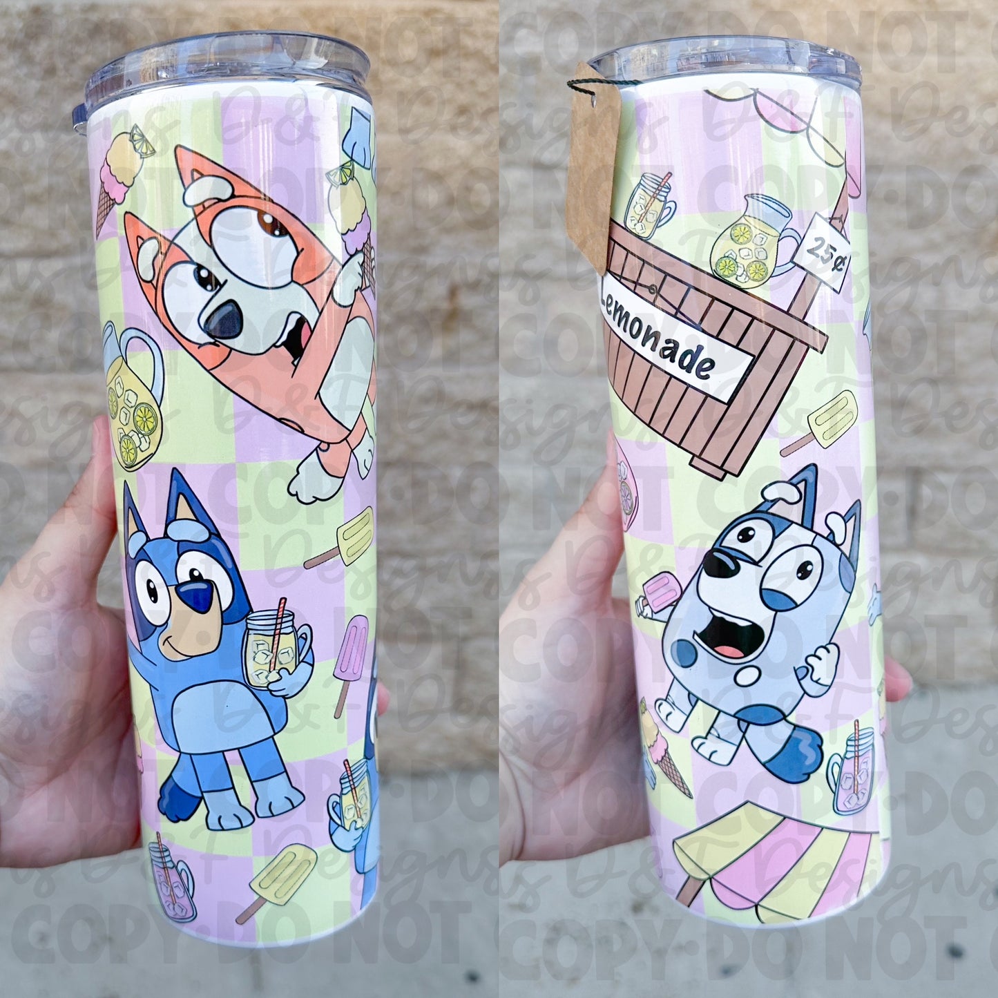 Heeler Lemonade Sublimation Tumbler