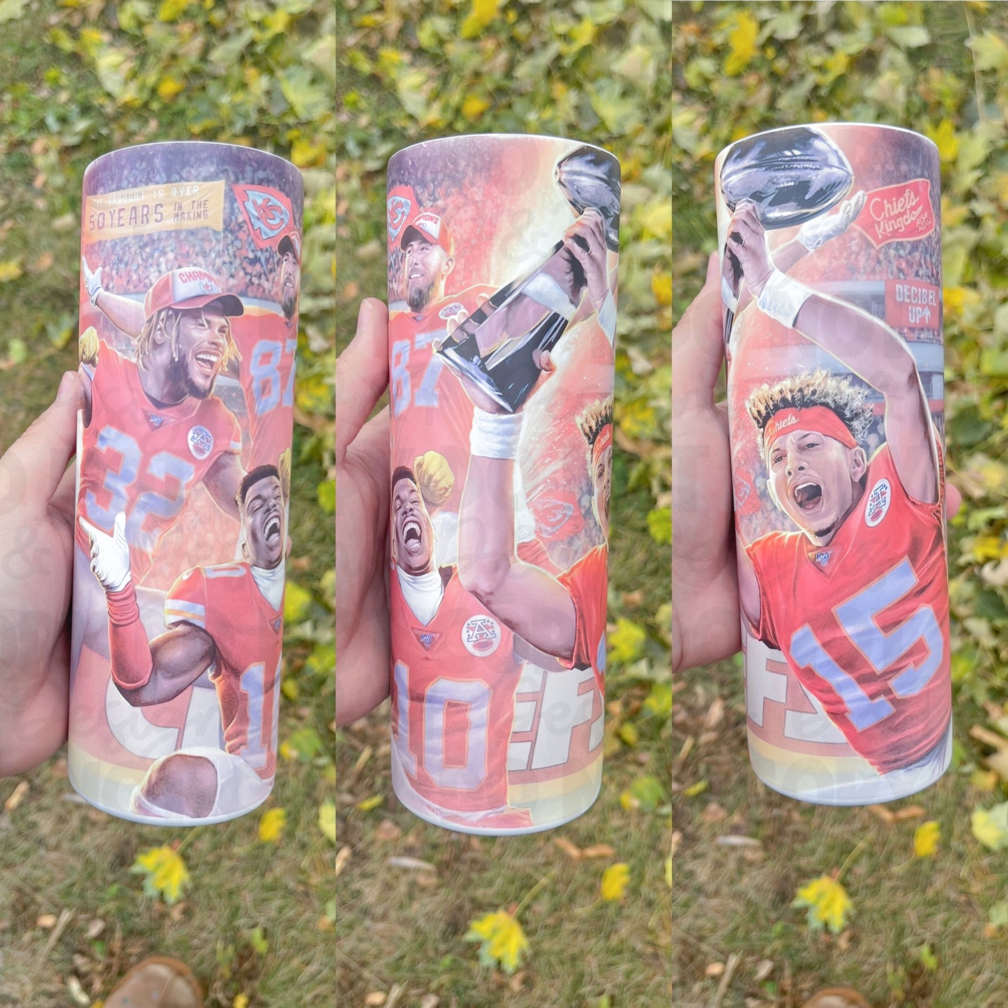 2020 KC Super Bowl Champs Sublimation Tumbler