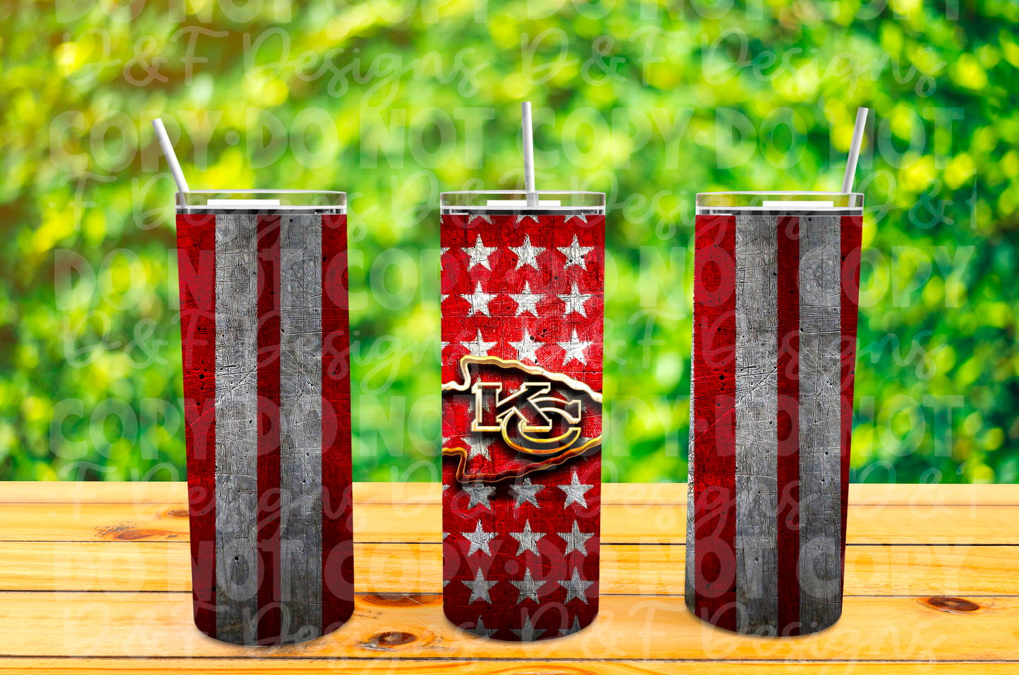KC Flag Sublimation Tumbler