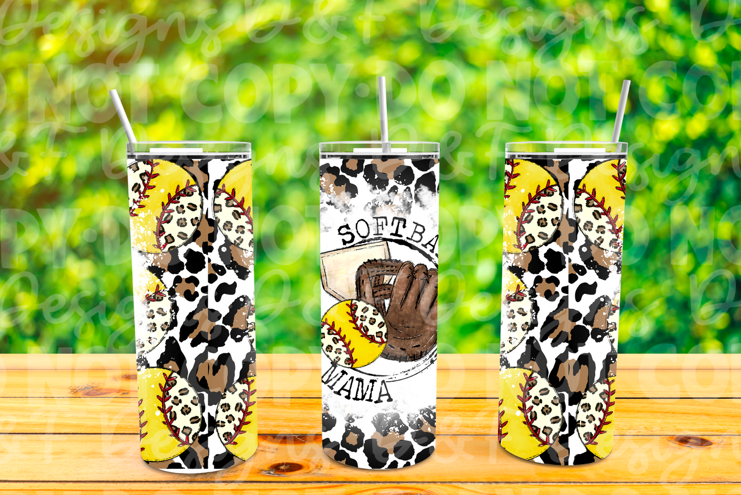 Softball Mama Sublimation Tumbler
