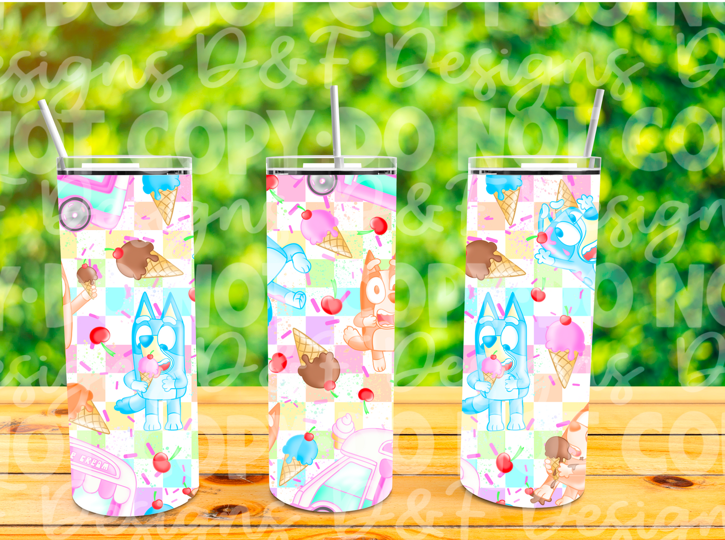 I Scream, You Scream, We all Scream for Ice Cream Sublimation Tumbler!