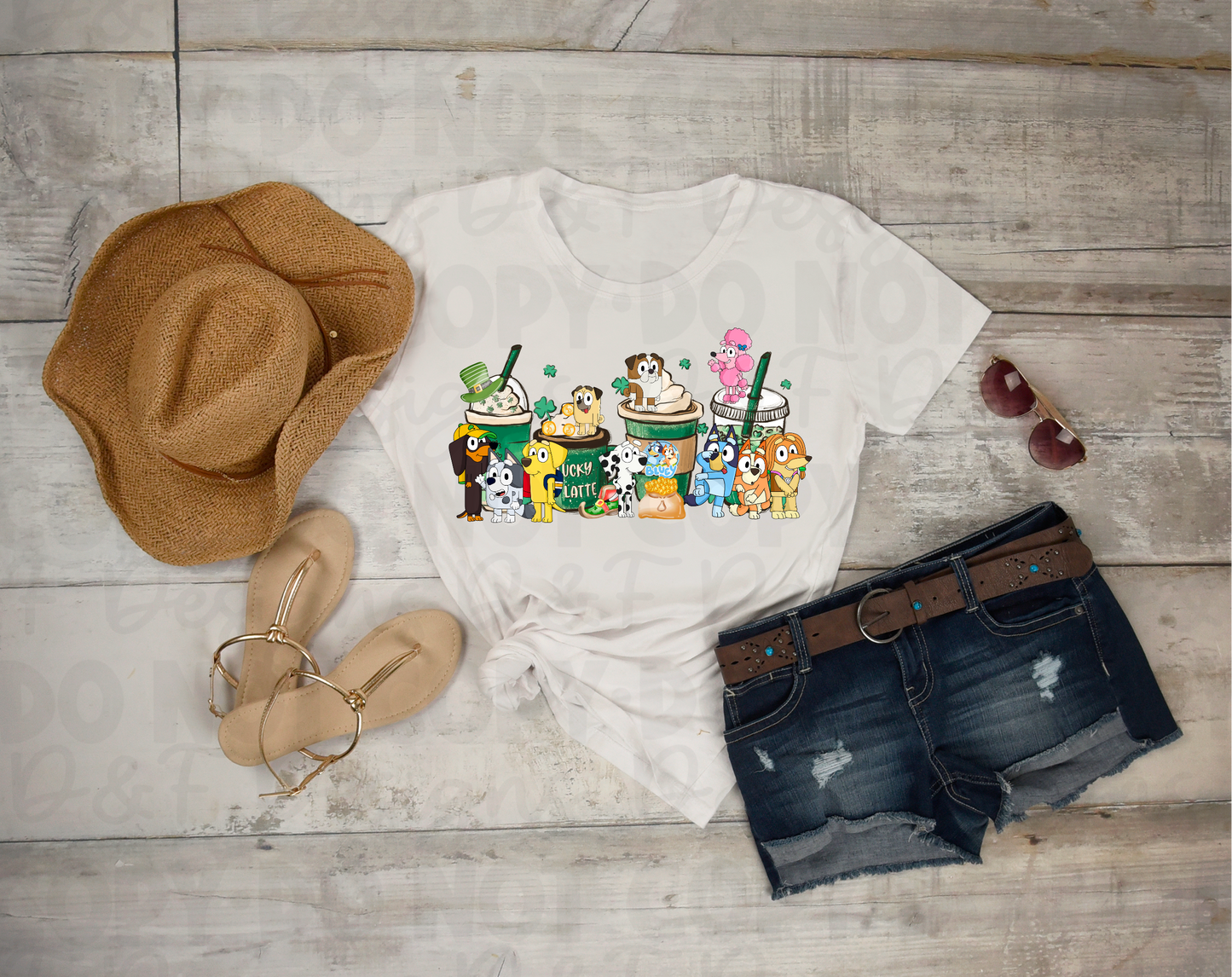 Bluey St. Patricks Coffee Shirt