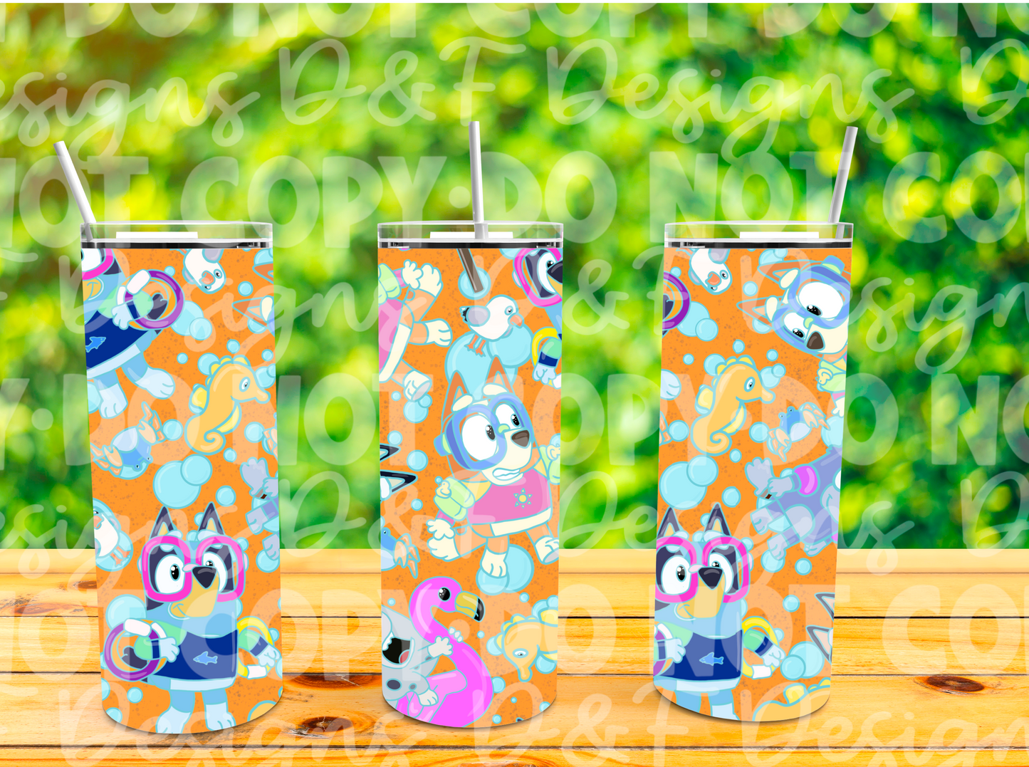 Swim Time Sublimation Tumbler