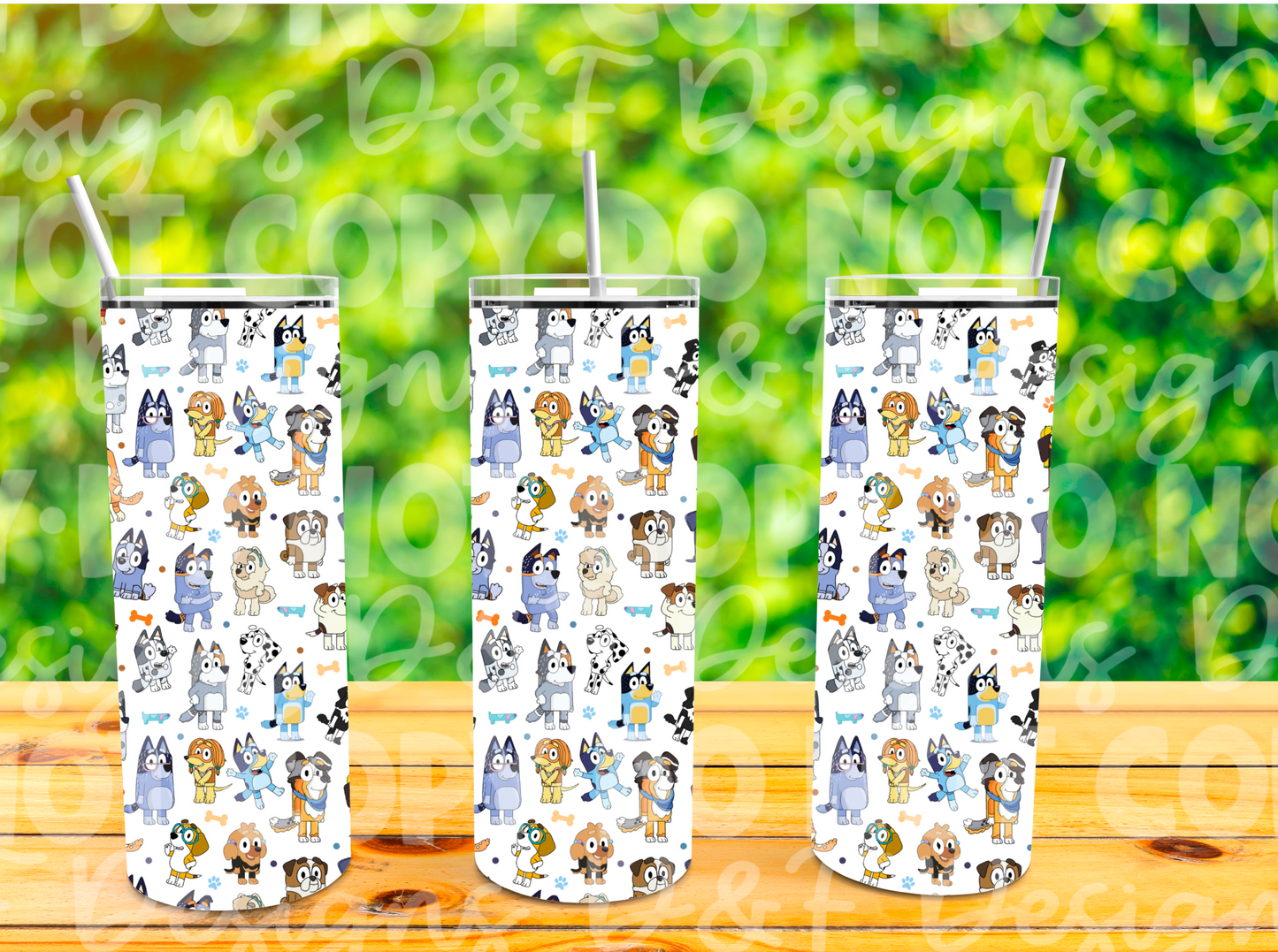 Heeler Friends Sublimation Tumbler