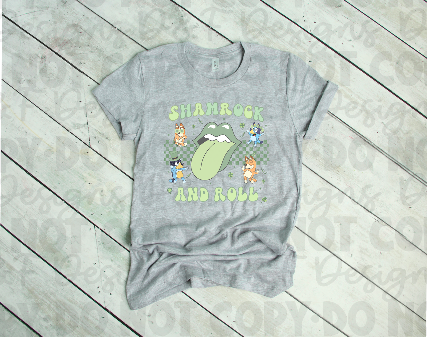 Sham Rock and Roll Bluey Shirt