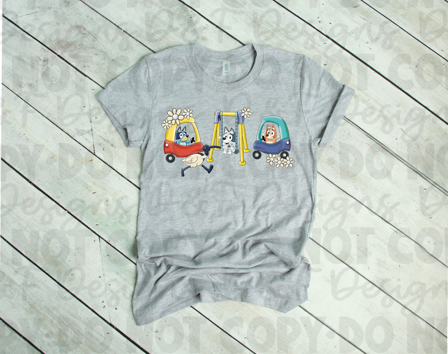 Cozy Coupe Floral Bluey Shirt