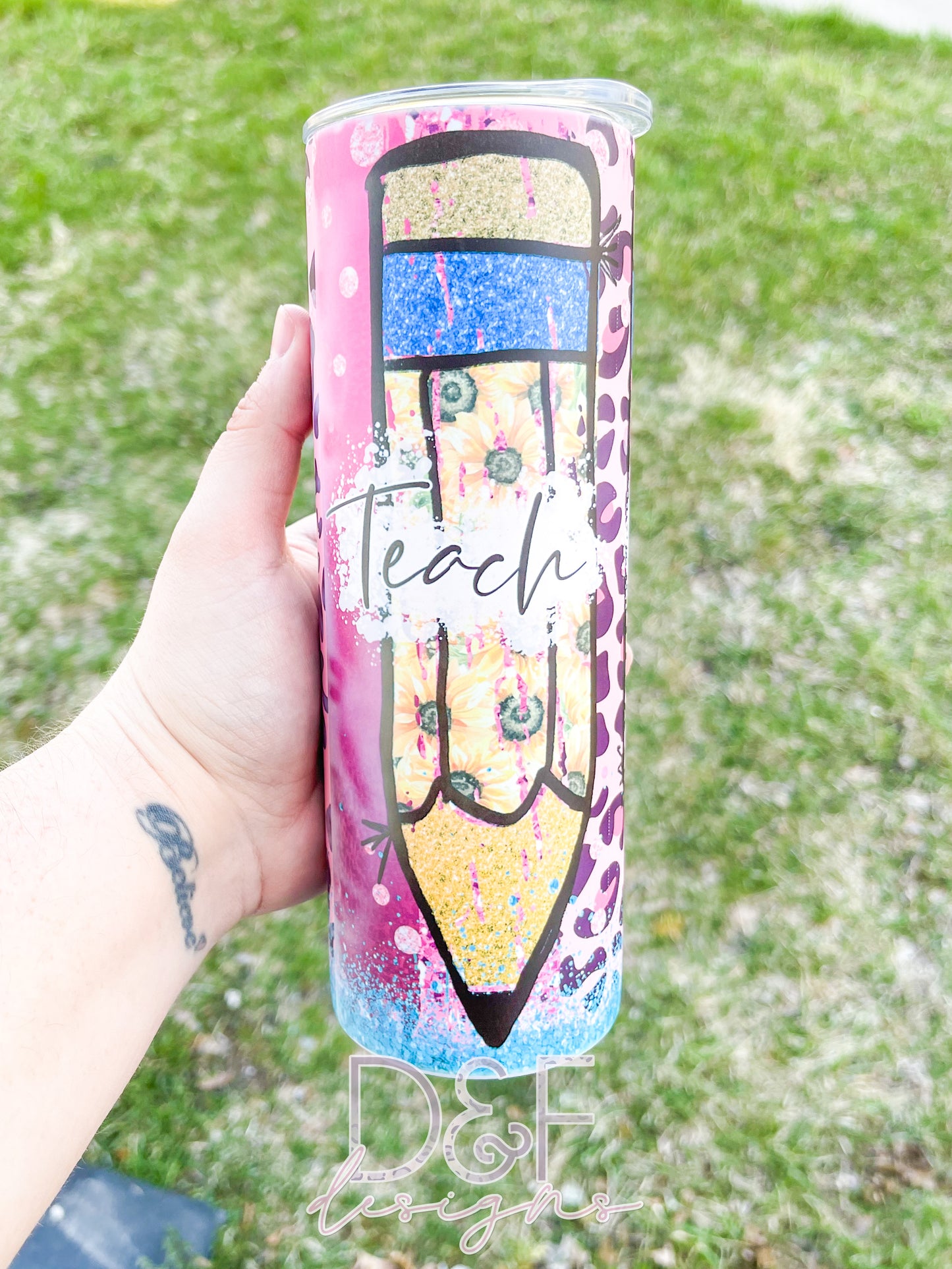 Teach Love Inspire Sublimation Tumbler