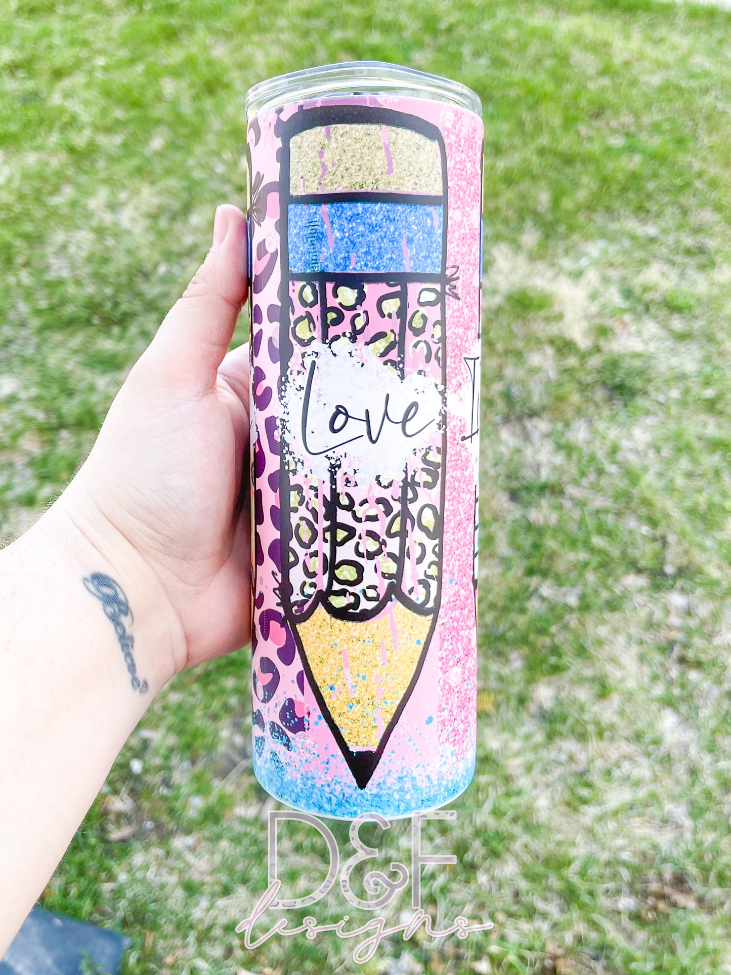 Teach Love Inspire Sublimation Tumbler
