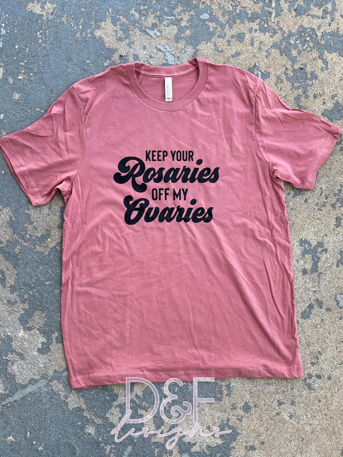 Pocket Middle Finger Uterus w/ Saying on Back