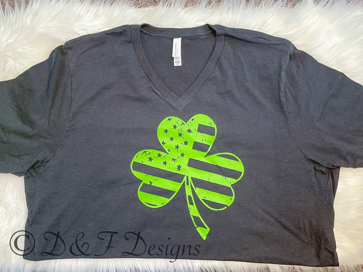 American Flag Shamrock Shirt