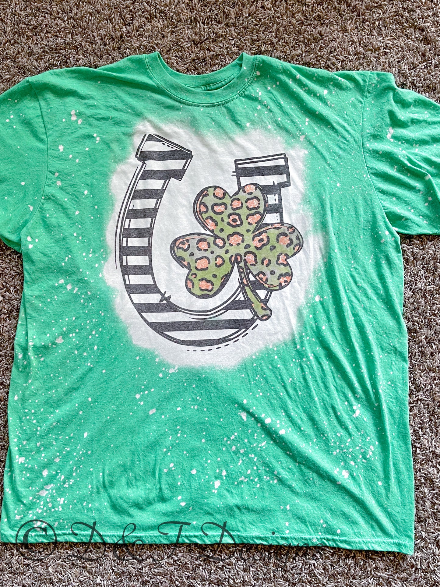 Leopard Shamrock Horseshoe Shirt