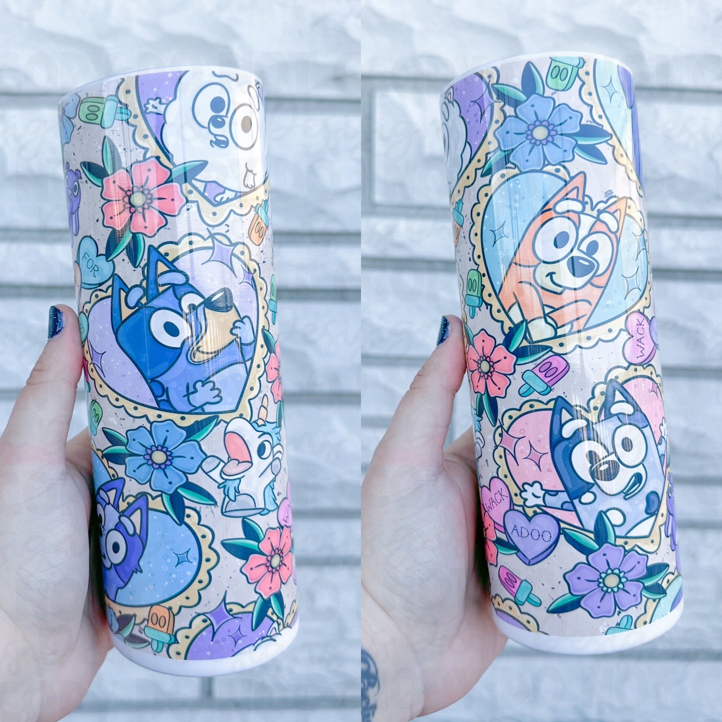 Tattoo Heeler and Friends Sublimation Tumbler