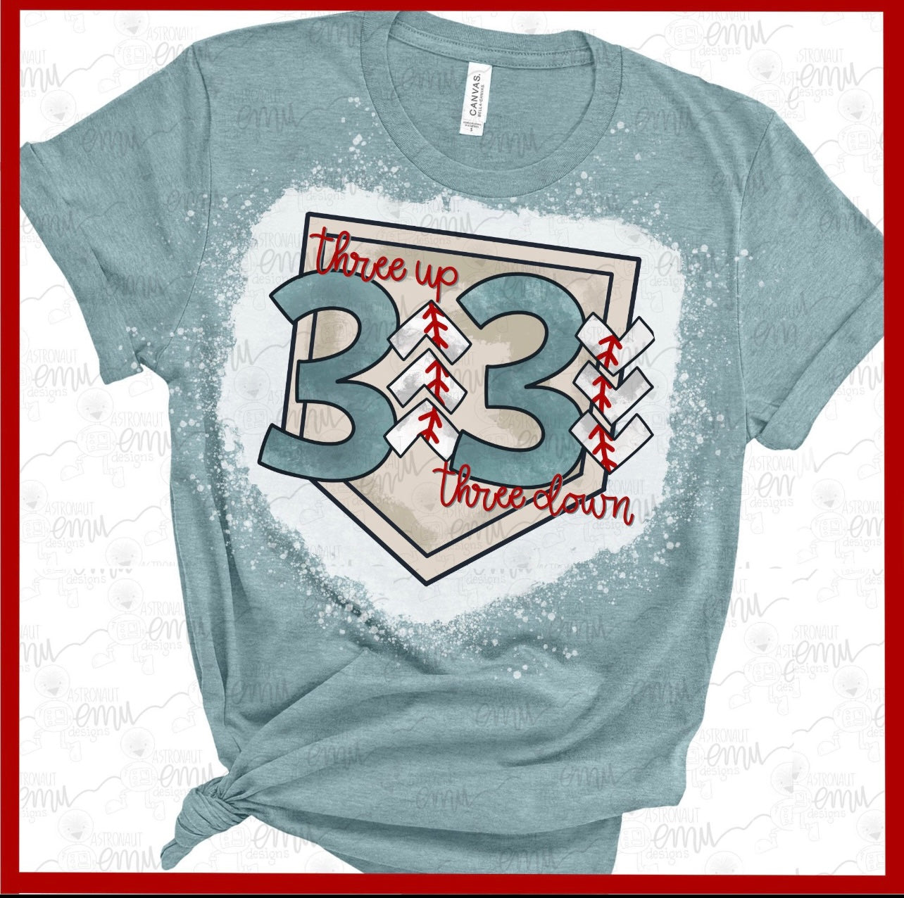 3 up, 3 down t-shirt