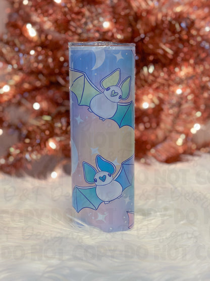 Pastel Bats Sublimation Tumbler