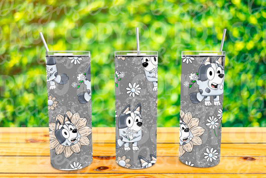 Floral Muffin Sublimation Tumbler