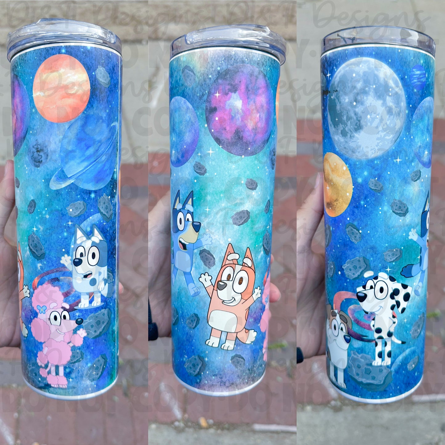 Heelers in Space Sublimation Tumbler