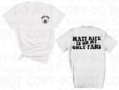 Rife Life Skeleton Hand Pocket Tee