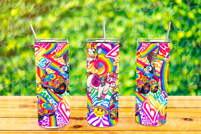 Heeler Neon Sublimation Tumbler