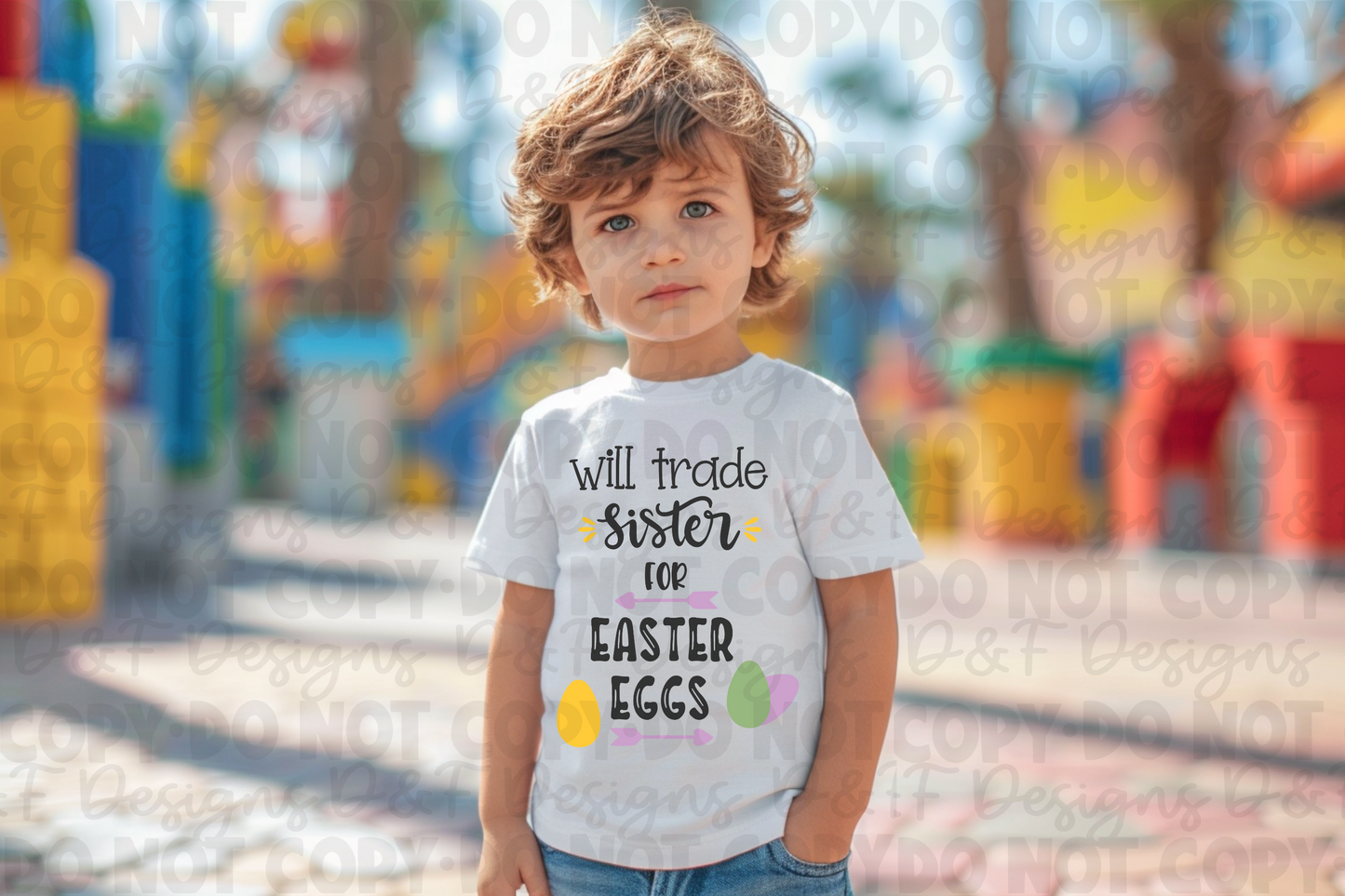 Will trade Sister for Easter Eggs Youth Shirt