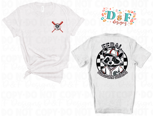 Feral Baseball Sibling Shirt